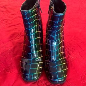 Mix No. 6 Black Multicolor Ankle Boots